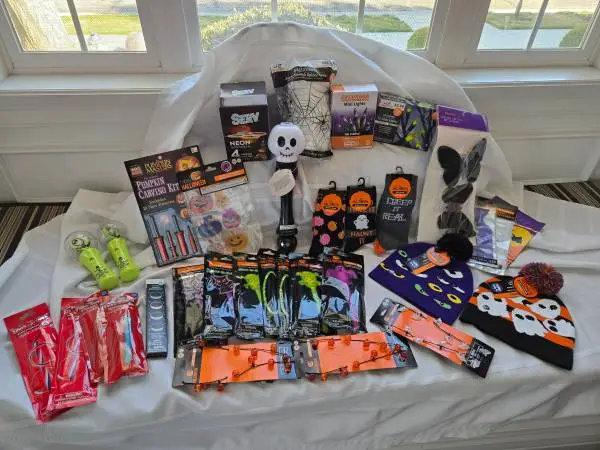 New Halloween items, glow sticks etc.