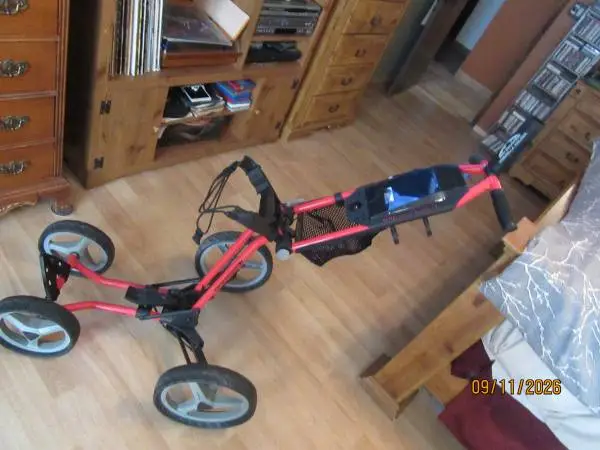 Really Nice 4 Wheeled Golf Push Cart