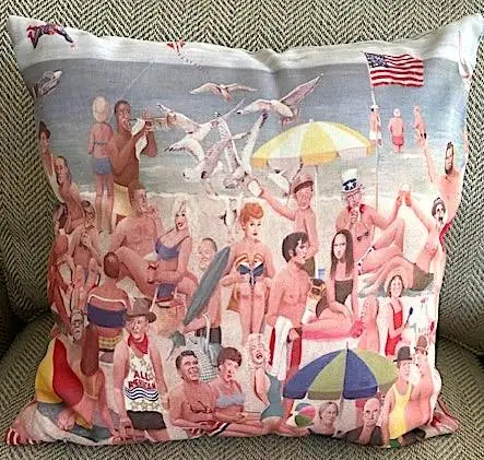Lifes a Beach! Decorator Pillow(Elvis, Lucy, Dolly, Tina, Groucho...)