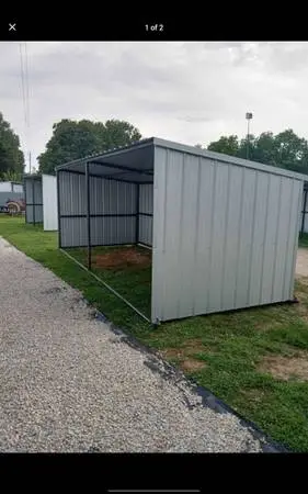8x20 all steel portable livestock shelter