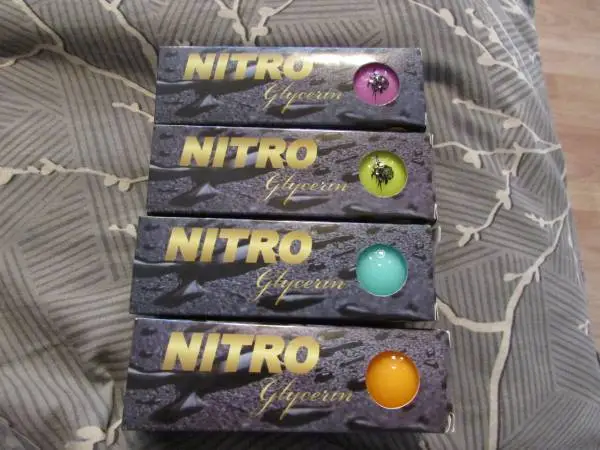 4 Sleeves of Colored Nitro Glycerin Golf Balls