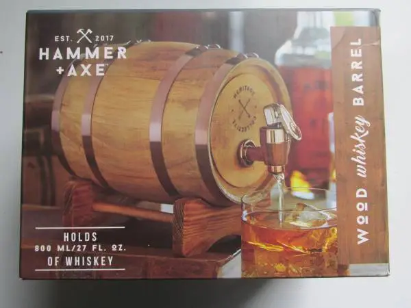 New, Hammer and Axe, Wood Whiskey Barrel