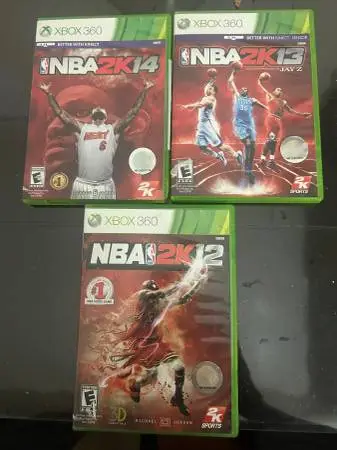 xbox 360 3 nba 2k12 nba 2k13 nba2k14