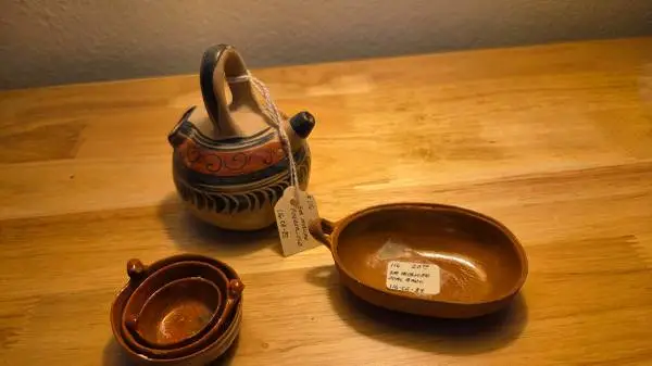 Antique miniature Mexican pottery