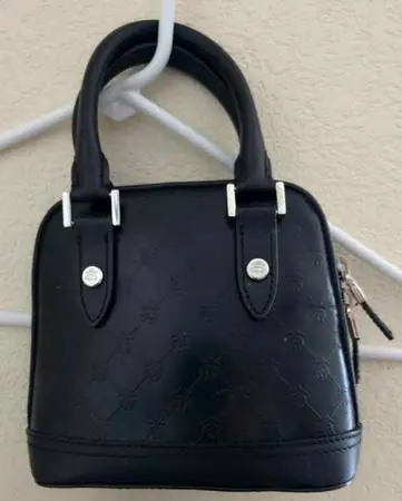 Brooks Brothers Black Leather Structured Satchel w/ Golden Fleece Hard
