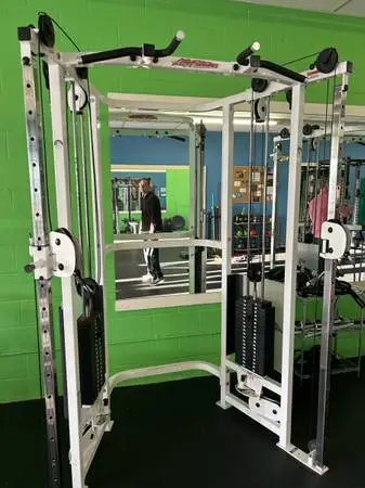 Life Fitness Pro CMDAP Dual Adjustable Pulley Functional Trainer w/Multi Grip Pu