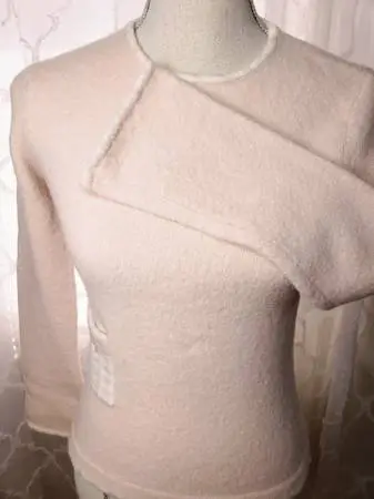 Cream Pink Soft Cozy Warm Sweater Pullover Work School Juniors Girls
