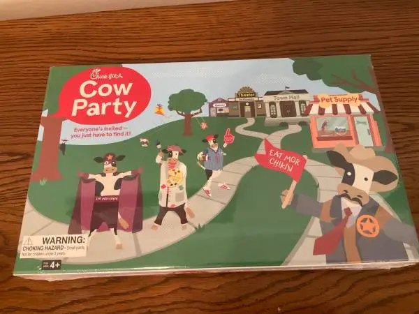 2023 Chick-Fil-A sealed board game titled Chick-Fil-A Cow Party”