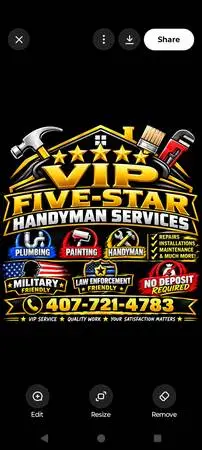 Handyman plumber paint roof pro. 407.721.4783 Brian free estimate