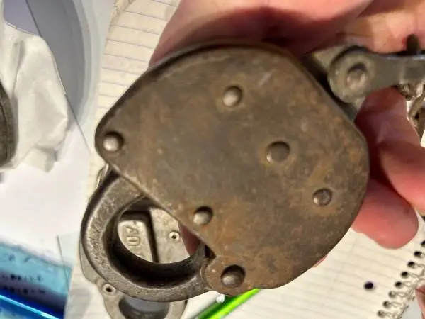 Old Railroad Locks with key