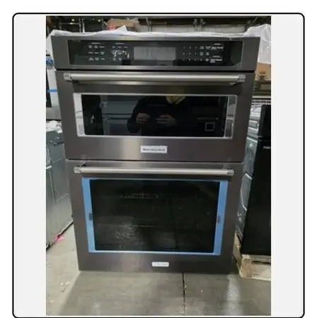 KitchenAid 30 inch- combo wall oven- black stainless