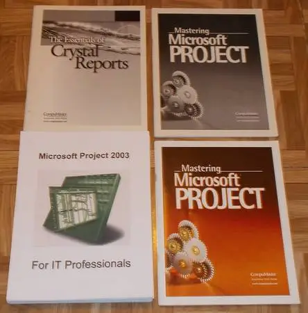 Books Crystal Reports and Microsoft Project