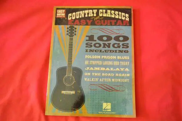 Country Classics for Easy Guitar Songbook 100 Songs. Like New