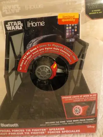 Star Wars 1st Order Tie Fighter Special Forces Bluetooth Speaker iHome