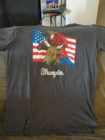 PATRIOTIC WRANGLER JEANS UNISEX T-SHIRT,