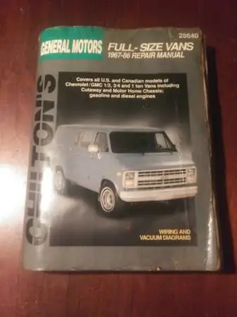 General Motors Full Size Vans 1968-86 Repair Manual 28640