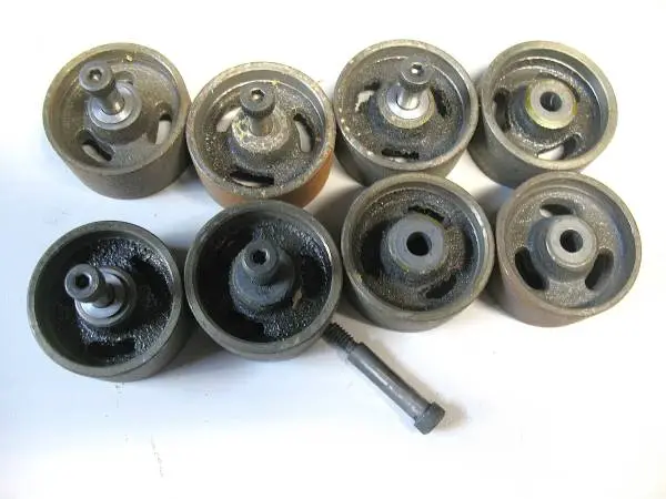 Small iron wheels (8) all