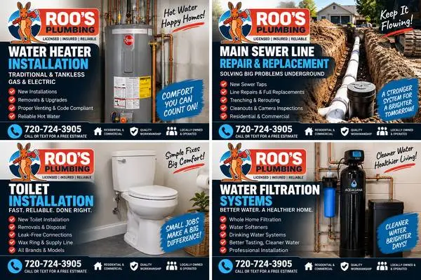 NEED A PLUMBER? CALL ROO’S PLUMBING!!!!! 🦘🔧