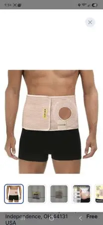 URIEL Abdominal Ostomy Belt Ostomy Supplies Stealth Support Belt Bag for Men Wom