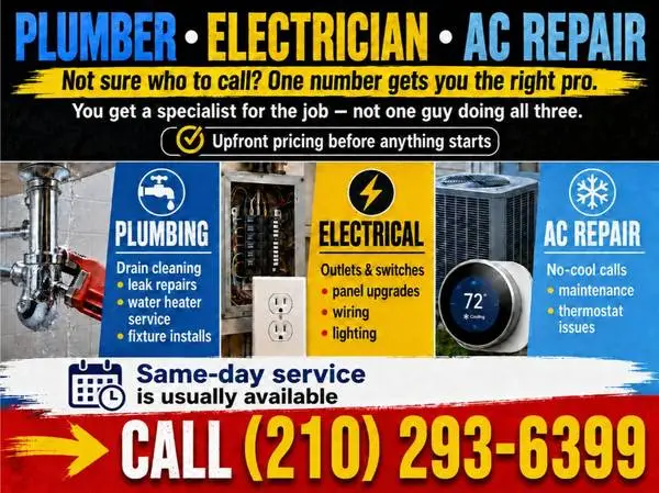 ✅ Plumber • Electrician • AC - HVAC Repair – No Shortcuts, Solid Work