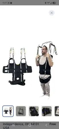 Ehucon Pelvic Padded Patient Lift Walking Sling,Portable Standing Harness to Peo