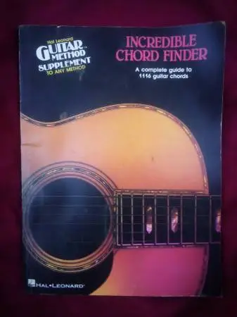 Incredible Chord Finder Hal Leonard Guitar Method Book