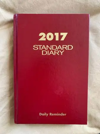 AT-A-GLANCE Standard Diary Daily Diary 2017, Hardcover Retails for $60