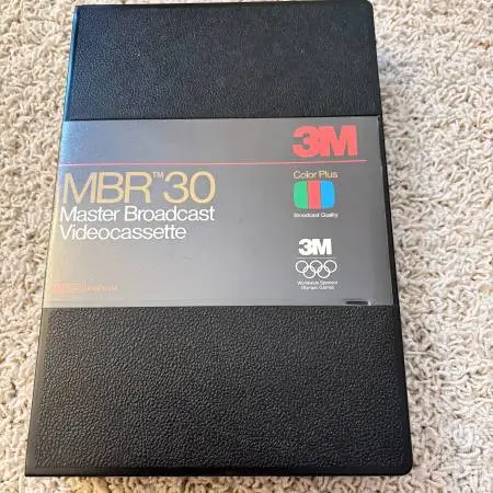 NEW 3M MBR 30 Master Broadcast Videocassette - Color Plus