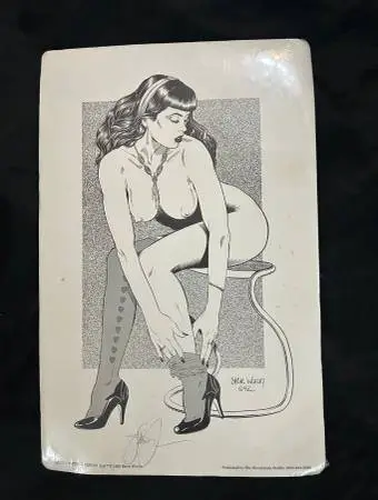 SIGNED- Betty Page Pinup Art Print