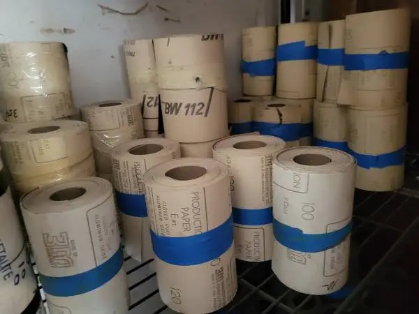 Commercial sand paper 3M,Norton, Herms