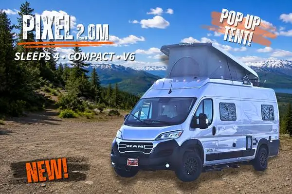 Pop-Up Tent! Sleeps 4 Comfortably, w/ Full Wetbath - 2026 Pixel 2.0M