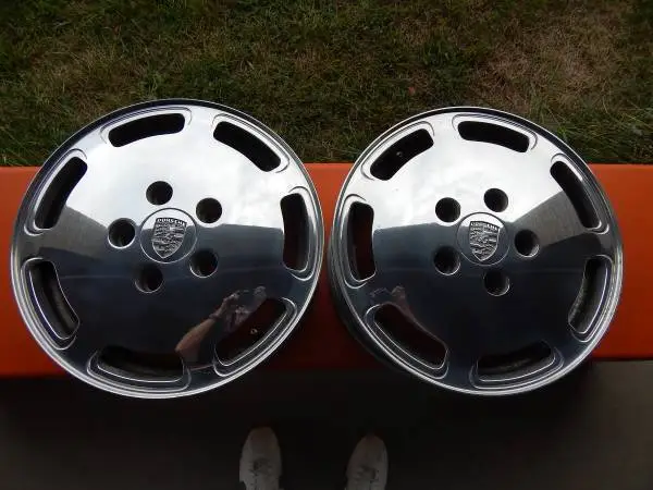 Porsche Wheels.... Polished Aluminum.... Front Pair.... 16