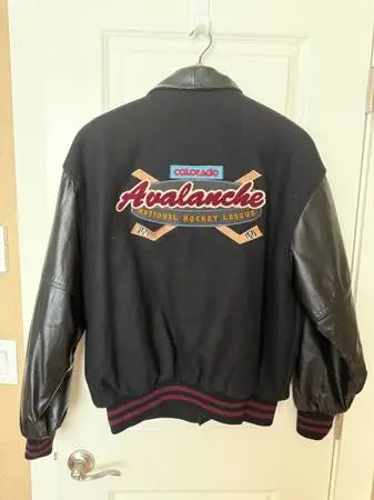 Colorado Avalanche Leather Jacket XL