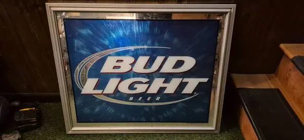 Bud Light Bar Mirror/Sign
