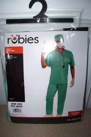 New Adult Halloween Costume ER Doctor