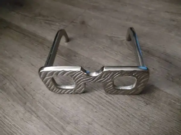 Metal Eyeglasses Sculpture For Sale