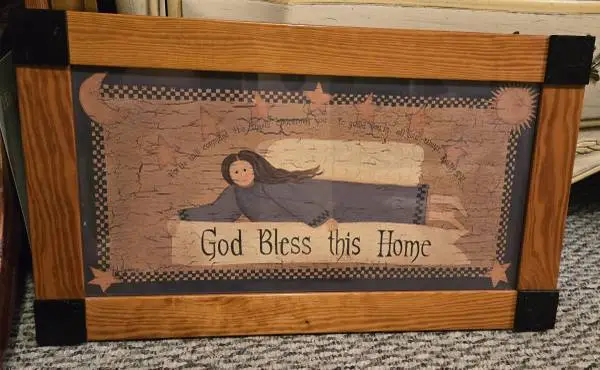 God Bless This Home Framed Print