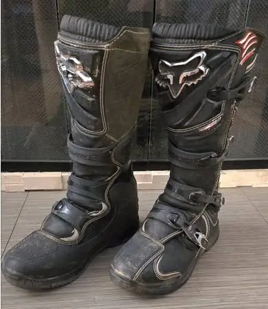 8dirt bike boots - size 12 - Fox - motorcycle riding gear uniform suit