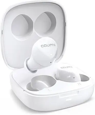 COUMI Wireless Bluetooth Earbuds, ENC Mic, Headset Touch Control w/EQ