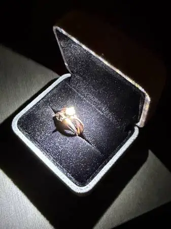 Half Carat Diamond Solitaire Bypass Ring