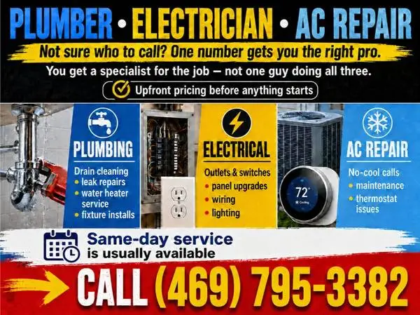 ✅ Plumber • Electrician • AC - HVAC Repair – No Shortcuts, Solid Work