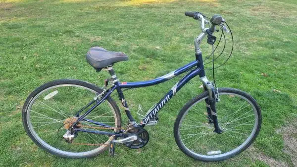Blue Specialized Crossroads Sport Hybrid Bicycle