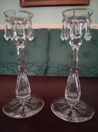 10 Tuthill signed candle stick holder pair