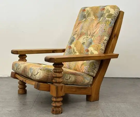 Mid Century Lounge Chair Armchair Made in Sweden by Collden