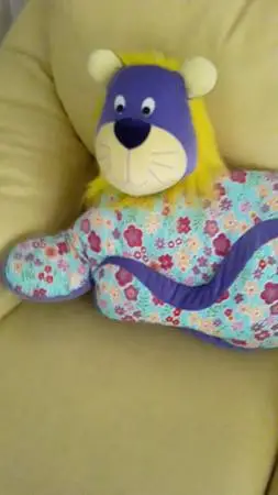 Pier 1 Large Paisley Stuffed Cat