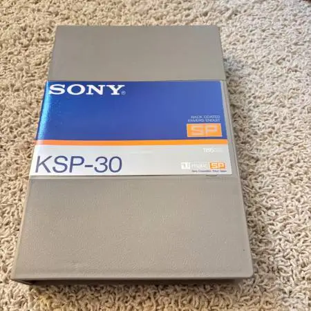 NEW Sony KSP-30 Black Coated 186 Meters Broadcast Videocassette