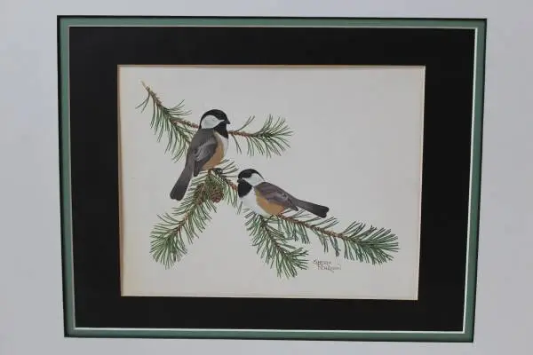 ==4 Vintage Songbird Unframed Lithographs By Sherm Pehrson