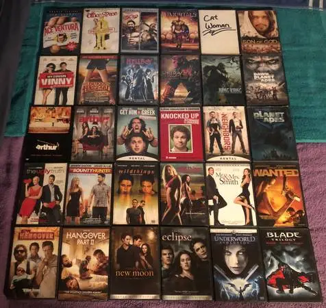 (30) DVD MOVIES ($20 FOR ALL)