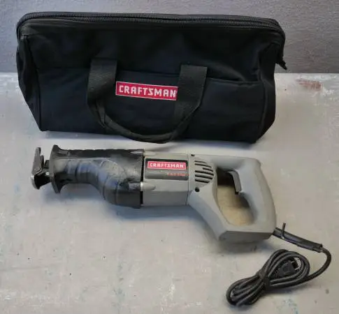 Craftsman Brand 8-Amp Corded Electric Reciprocating Saw with Carry Bag