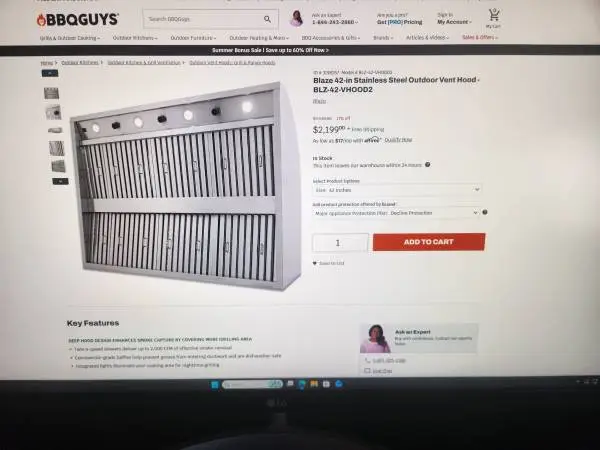 Stainless Steel Vent Hood